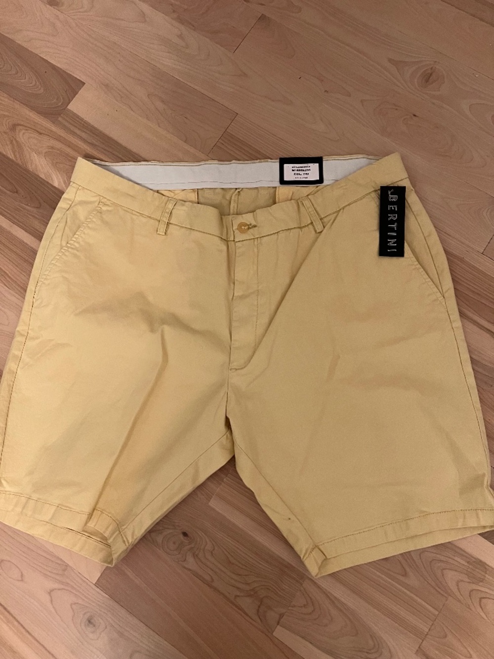 Yellow Men's Chino Shorts